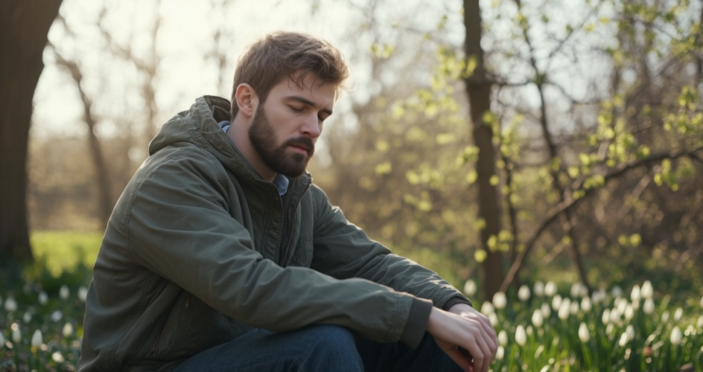 Spring Fatigue – A Tired Man in Nature